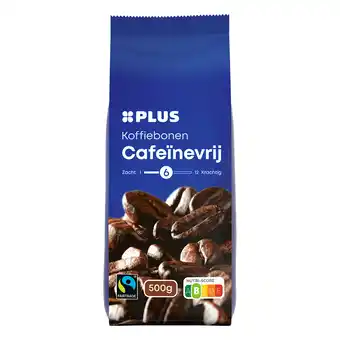 PLUS PLUS Koffiebonen Cafeïnevrij Fairtrade aanbieding