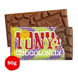 PLUS Tony's Chocolonely Reep melk pecan crunch karamel aanbieding