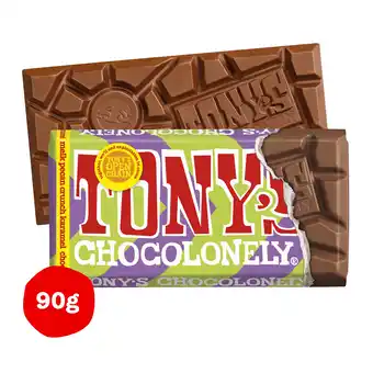 PLUS Tony's Chocolonely Reep melk pecan crunch karamel aanbieding