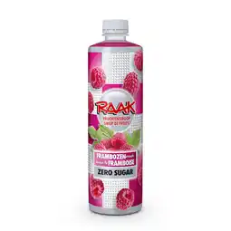 PLUS Raak Vruchtensiroop framboos zero aanbieding