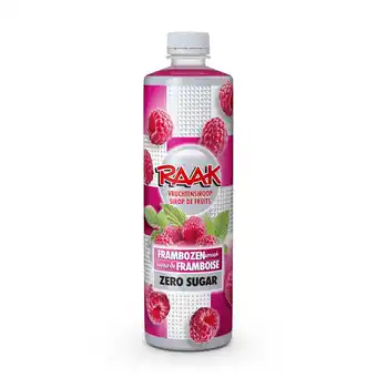 PLUS Raak Vruchtensiroop framboos zero aanbieding