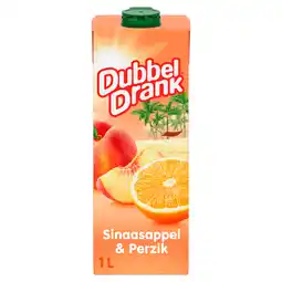 PLUS Dubbeldrank Sinaasappel & perzik aanbieding