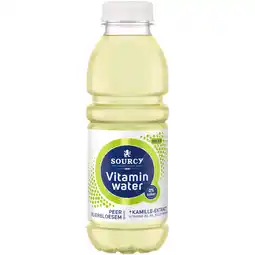 PLUS Sourcy Vitaminwater peer vlierbloesem aanbieding