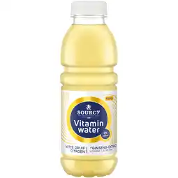 PLUS Sourcy Vitaminwater druif citroen aanbieding