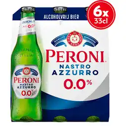 PLUS Peroni Nastro Azzuro bier fles 0.0 aanbieding