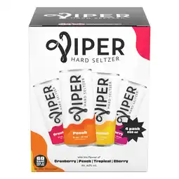 PLUS Viper Variety pack cranberry, peach, tropica aanbieding
