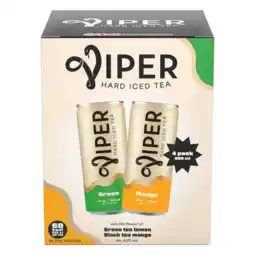 PLUS Viper Variety pack hard ice tea aanbieding