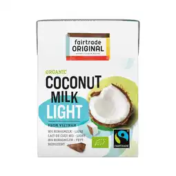 PLUS Fairtrade Original Organic Coconut Milk Light aanbieding