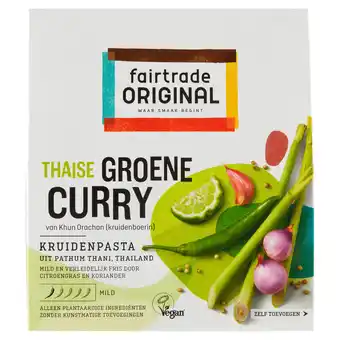 PLUS Fairtrade Original Groene Curry kruidenpasta Fairtrade aanbieding