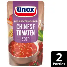 PLUS Unox Soep In Zak Chinese Tomatensoep aanbieding