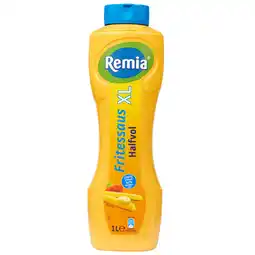 PLUS Remia Fritessaus Halfvol XL tube aanbieding