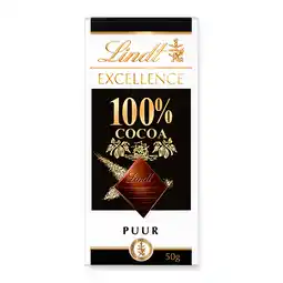 PLUS Lindt Excellence 100% cacao aanbieding