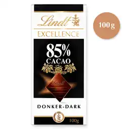 PLUS Lindt Chocoladereep Lindt Puur 85% aanbieding