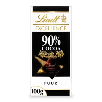 PLUS Lindt Excellence cacao 90% aanbieding