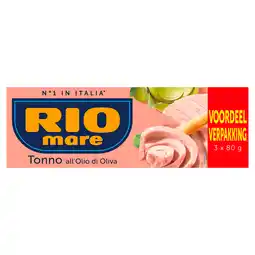 PLUS Rio Mare Tonijn in olijfolie aanbieding