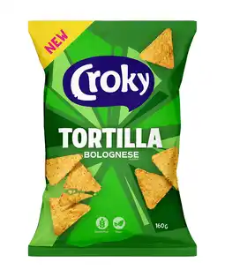 PLUS Croky Tortilla Bolognese aanbieding