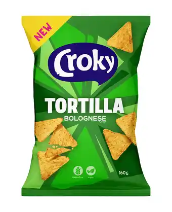 PLUS Croky Tortilla Bolognese aanbieding