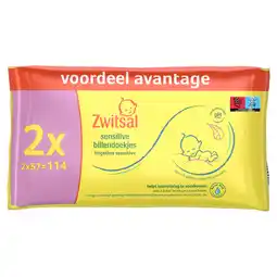 PLUS Zwitsal Billendoekjes Sensitive aanbieding