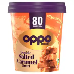 PLUS Oppo Pint double salted caramel swirl aanbieding