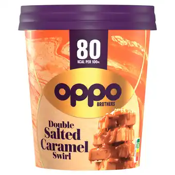 PLUS Oppo Pint double salted caramel swirl aanbieding