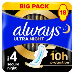 PLUS Always Ultra maandverband secure night aanbieding
