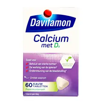 PLUS Davitamon Vitamine Calcium + D Mint aanbieding