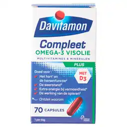 PLUS Davitamon Vitamine Compleet omega3 visolie aanbieding