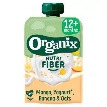 PLUS Organix Knijpfruit Mango Yoghurt Banaan 12+m aanbieding