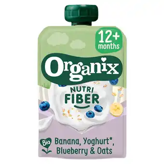 PLUS Organix Knijpfruit Banaan Yoghurt Bessen 12+m aanbieding