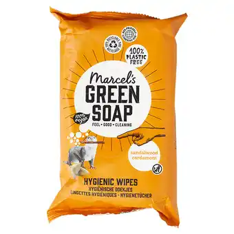 PLUS Marcel's Green Soap Cleaning wipes sandelhout & kardemon aanbieding