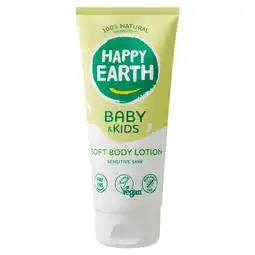 PLUS Happy Earth Zachte Body Lotion Baby & Kids aanbieding