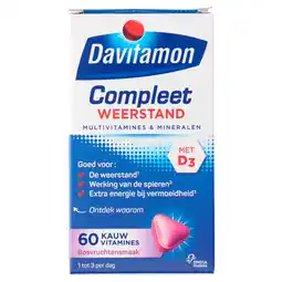 PLUS Davitamon Vitamine Compleet kauwtablet bosvrucht aanbieding
