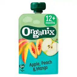 PLUS Organix Apple peach & mango 12+ aanbieding