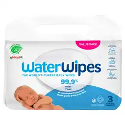 PLUS Waterwipes Babydoekjes 3x48 stuks aanbieding