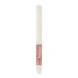 PLUS Bolsius Rustiek Shine dinerkaars Soft Pearl aanbieding