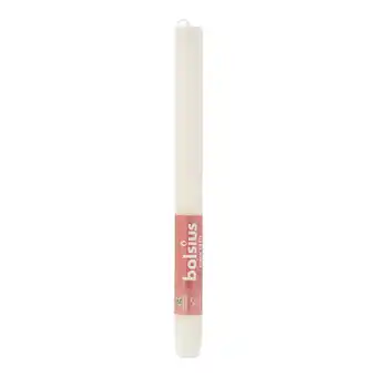 PLUS Bolsius Rustiek Shine dinerkaars Soft Pearl aanbieding