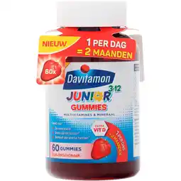 PLUS Davitamon Vitamine Junior gummies 3-12 jaar aanbieding