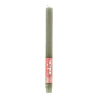 PLUS Bolsius Rustiek Shine dinerkaars Fresh Olive aanbieding