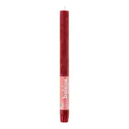 PLUS Bolsius Rustiek Shine dinerkaars Velvet Red aanbieding
