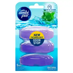 PLUS Ambipur Toiletblok vloeibaar navul water mint aanbieding