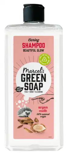 PLUS Marcel's Green Soap Shampoo verzorgend Argan&Oudh aanbieding