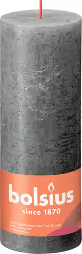 PLUS Bolsius Rustiek Shine 19cm Stormy Grey aanbieding