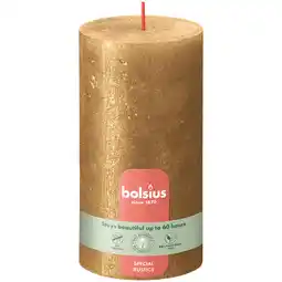 PLUS Bolsius Stompkaars Shimmer 130/68 Gold aanbieding