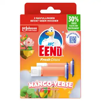 PLUS Wc Eend Fresh disc refill mango-verse aanbieding