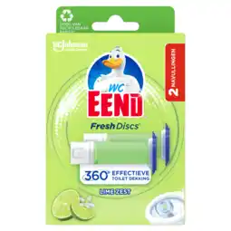 PLUS Wc Eend Fresh Discs navul Lime Zest aanbieding