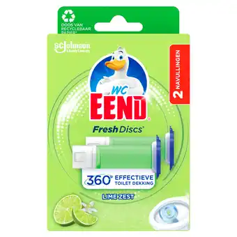 PLUS Wc Eend Fresh Discs navul Lime Zest aanbieding