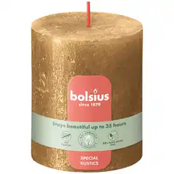 PLUS Bolsius Stompkaars Shimmer 80/68 Gold aanbieding