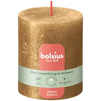 PLUS Bolsius Stompkaars Shimmer 80/68 Gold aanbieding
