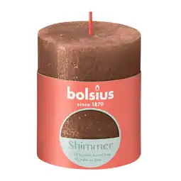 PLUS Bolsius Stompkaars Shimmer 80/68 Copper aanbieding