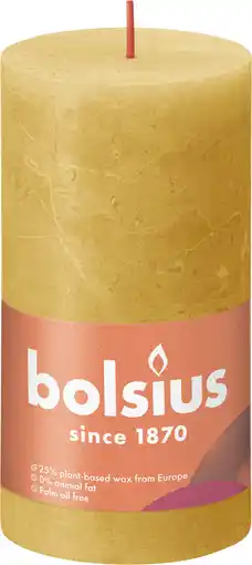 PLUS Bolsius Rustiek stompkaars 130/68 Honeycomb aanbieding